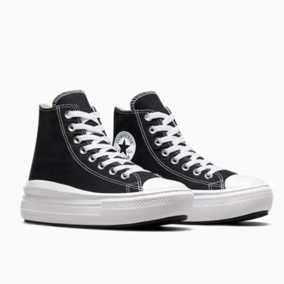 Converse Chuck Taylor All Star Move Hi sneakers in black - Picture 3 of 15